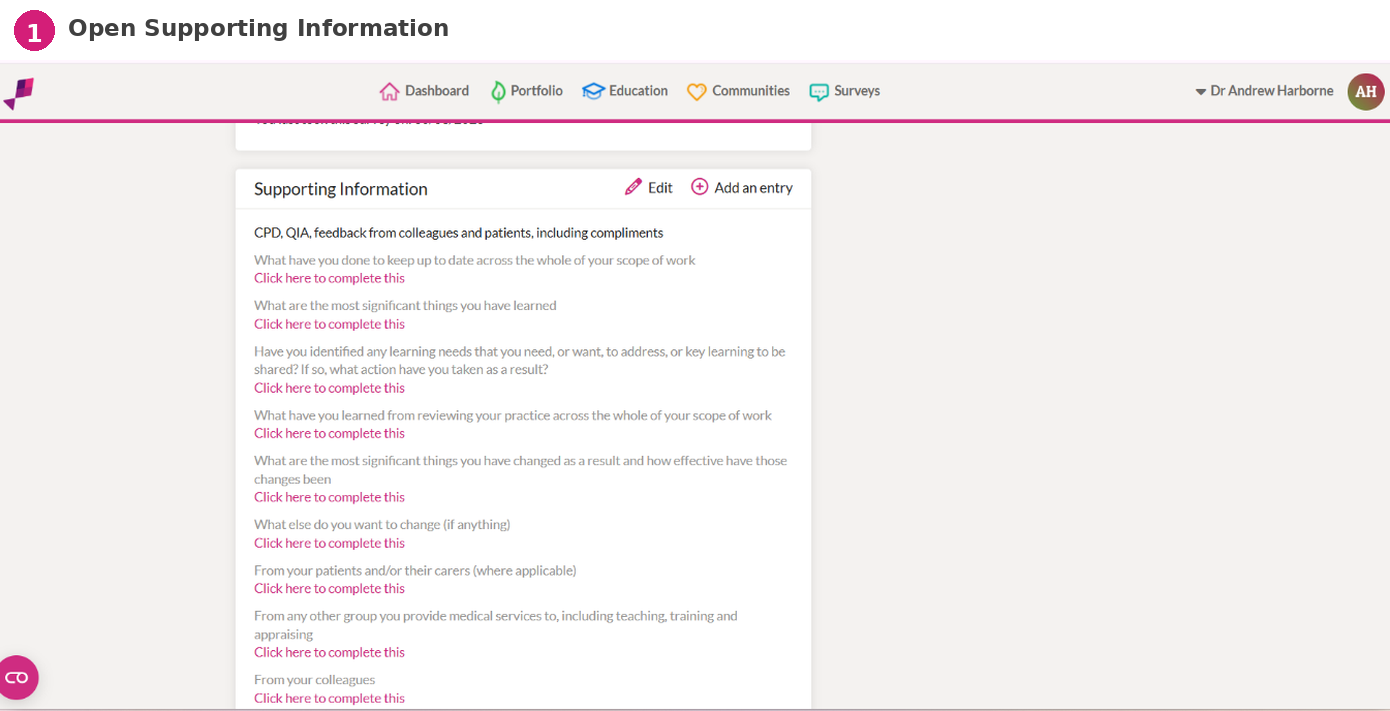 Step 1. Open Supporting Information — visual example 9