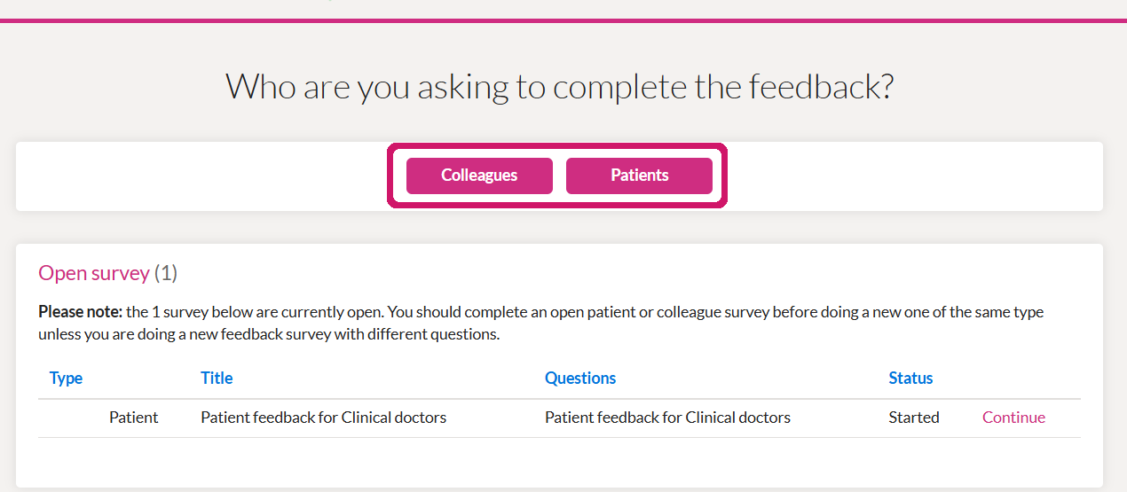 3. Pick Patients or Colleagues — visual example 6
