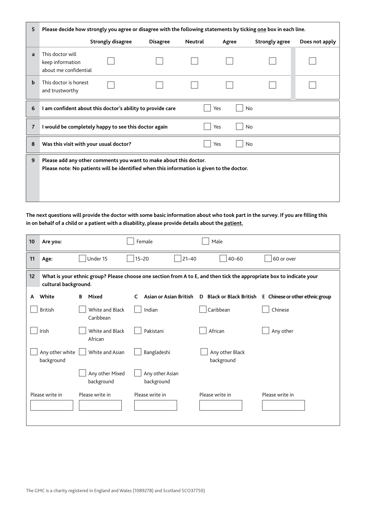 Patient Feedback — visual example 2