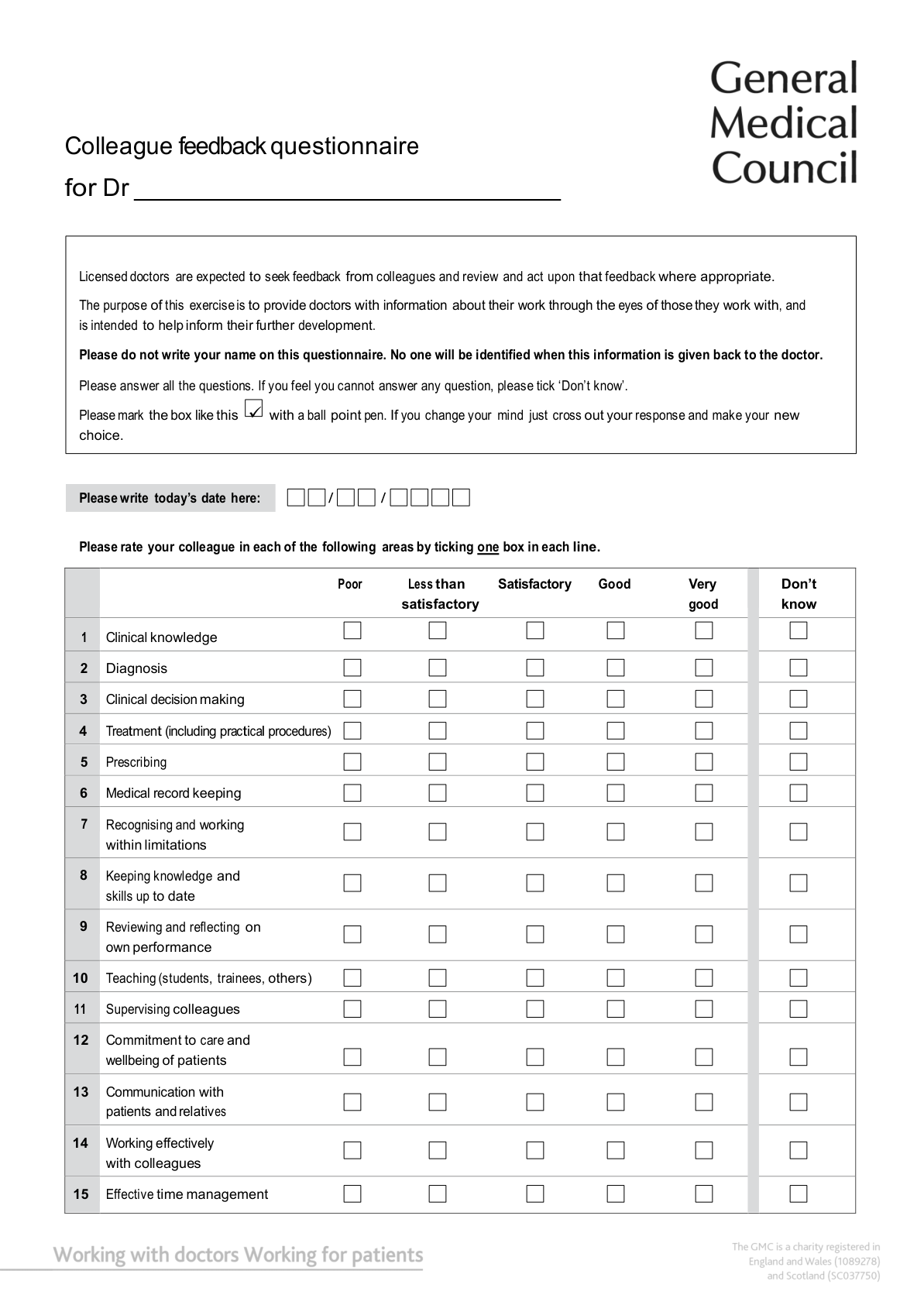 Colleague Feedback — visual example 3